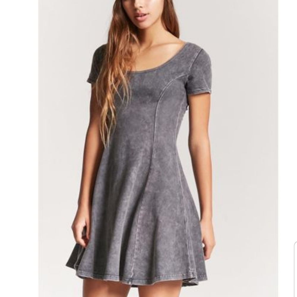 Forever 21 Mineral Wash Swing Dress